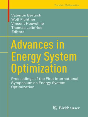 cover image of Advances in Energy System Optimization